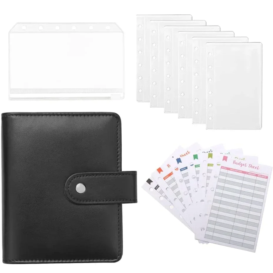 

Budget Planner 2024 Cash Envelope Savings Money 6 Holes Binder for Financial Management A7 Loose-leaf Notebook Binder Housing