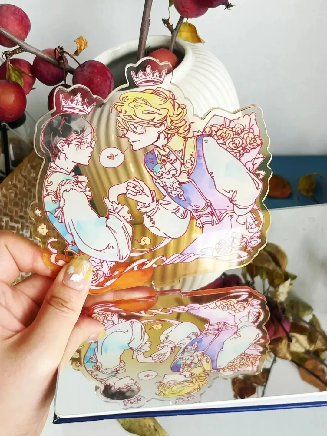 Kusakabei Hikaru 아크릴 스탠드 Sajou Rihito 그림 디스플레이 Doukyuusei 애니메이션 상품 컬렉션 Accesorios 책상 장식 장식품