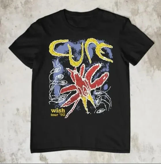 

Plus Size Summer Women's Vintage The Cure T-Shirt Cotton Breathable Stylish Versatile Street Style Oversized