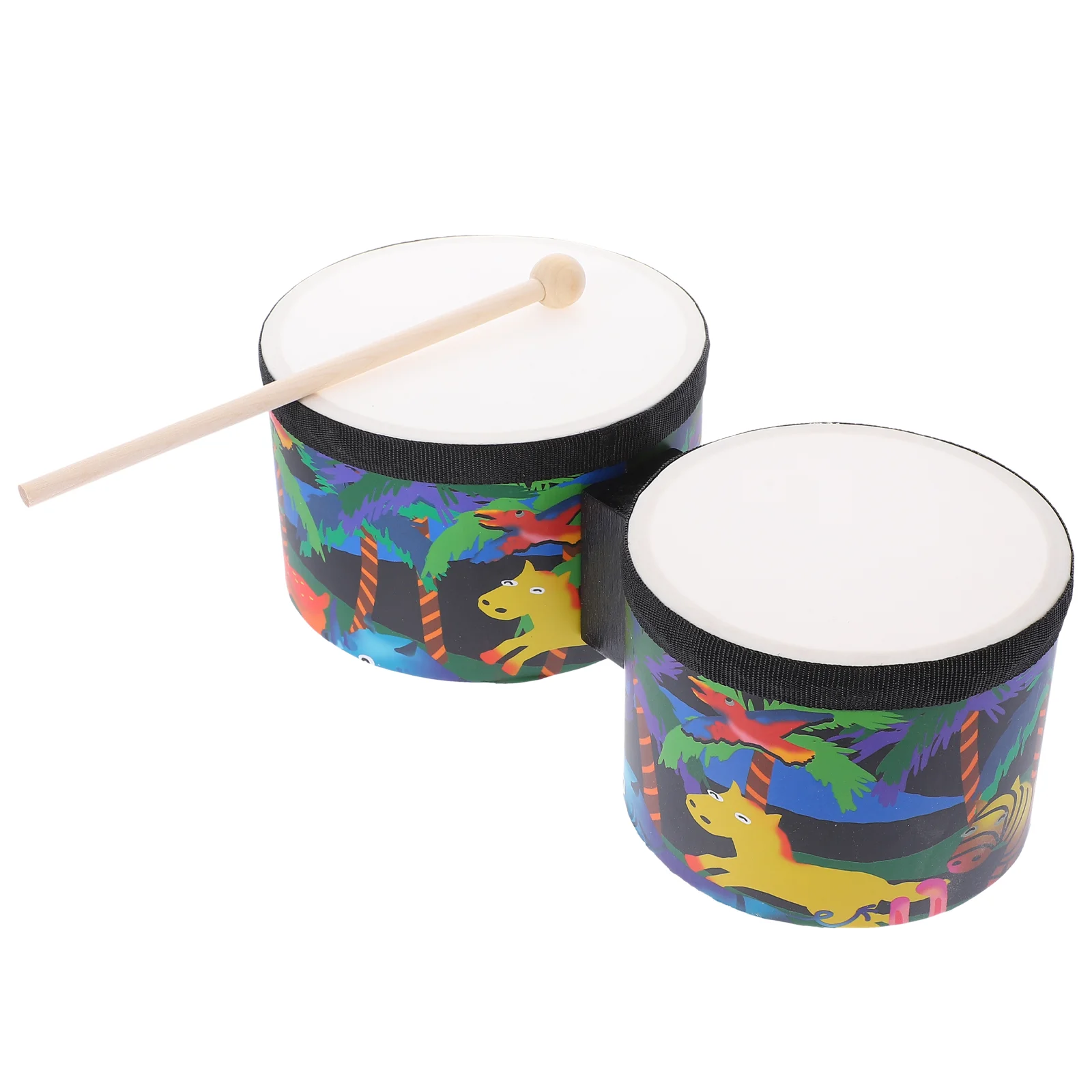 PerSCH-Bongos en bois pour enfants et adultes, bâtons, accessoires, musique