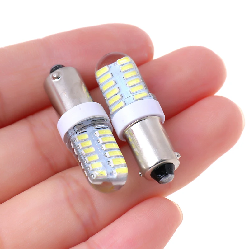 2X BA9S T11 T4W 3014 24smd 12v led car side light bulbs interior lamps white