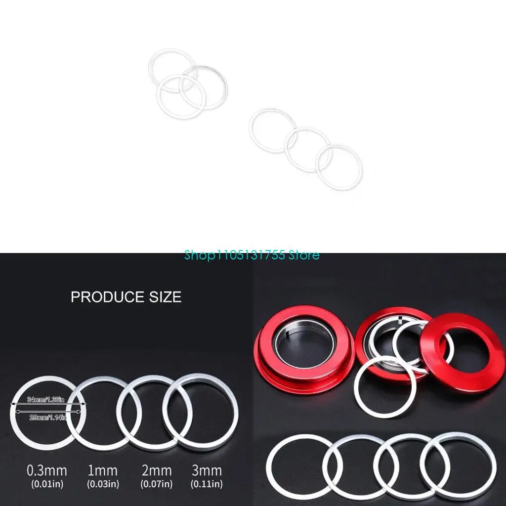 

K0EF Road Bicycles Headset Spacers Handlebars Bike Stem Spacers Bicycles Fork for Handlebars Alignment