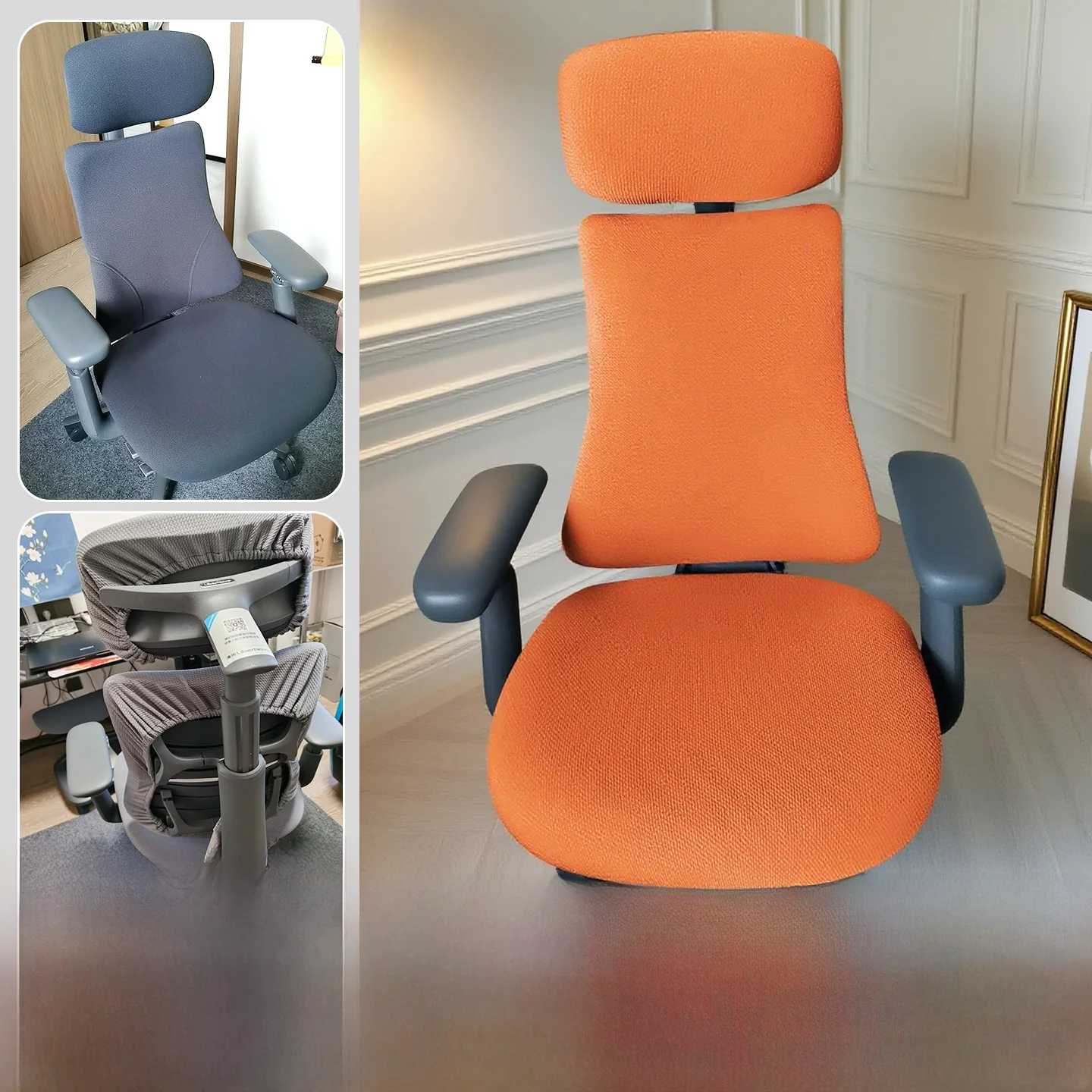 Ergonomic Computer Chair Cover Dynamic Human Machine Engineering Universal Elastic LiberNovo Omni Modern Minimalist Style