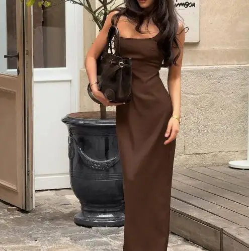 Yujie 스타일 허리 Cinching 슬림 피트 섹시한 조끼 스커트 복고풍 기질 꽉 끼는 롱 스커트