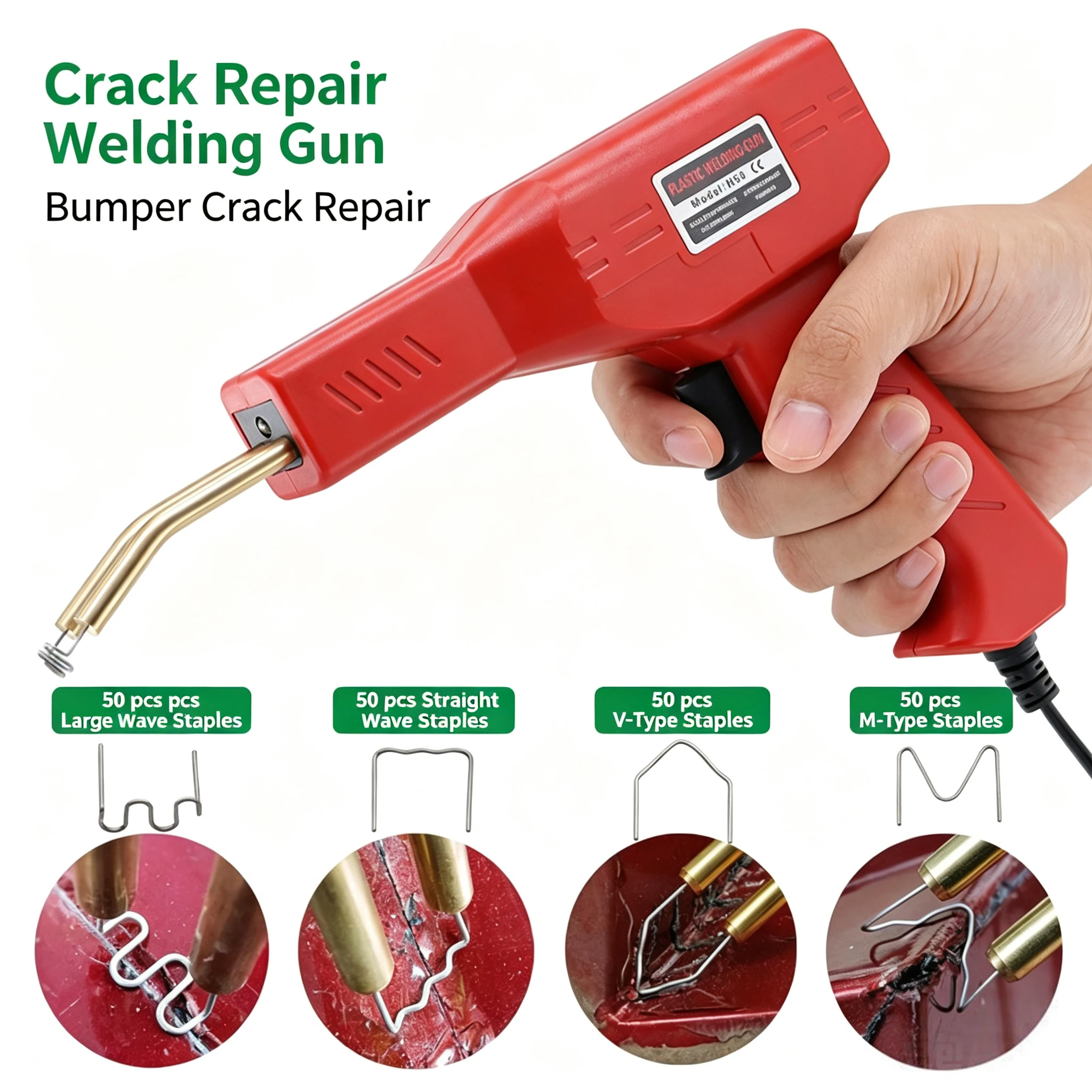 Car Bumper Repair Welding Gun Plastic Welding Machine for Home Use Toy Welding Machine Hot Melt Gun Weld Nail European Standard