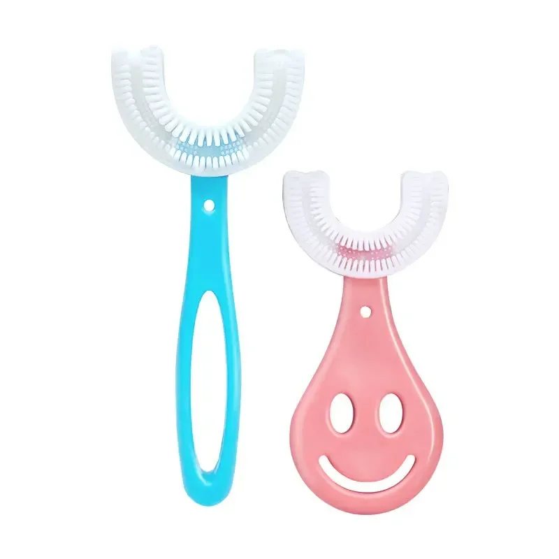 Baby Toothbrush Children 360 Degree U-shaped Child Toothbrush Teethers Baby Brush Silicone Kids Teeth Dental Care Cleaning