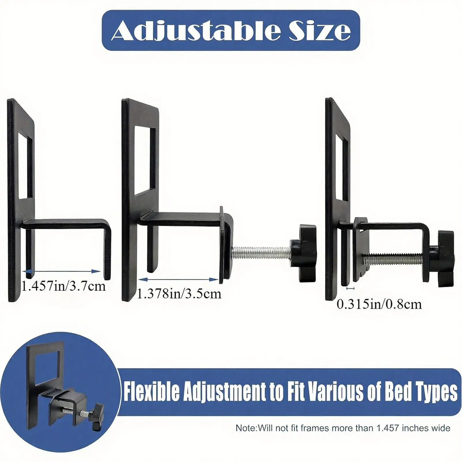 جوانات مرتبة غير قابلة للانزلاق سدادة منزلق للإطار المعدني 4 قطع جوانات قابلة للتعديل لوازم حماية الأثاث لـ #6
