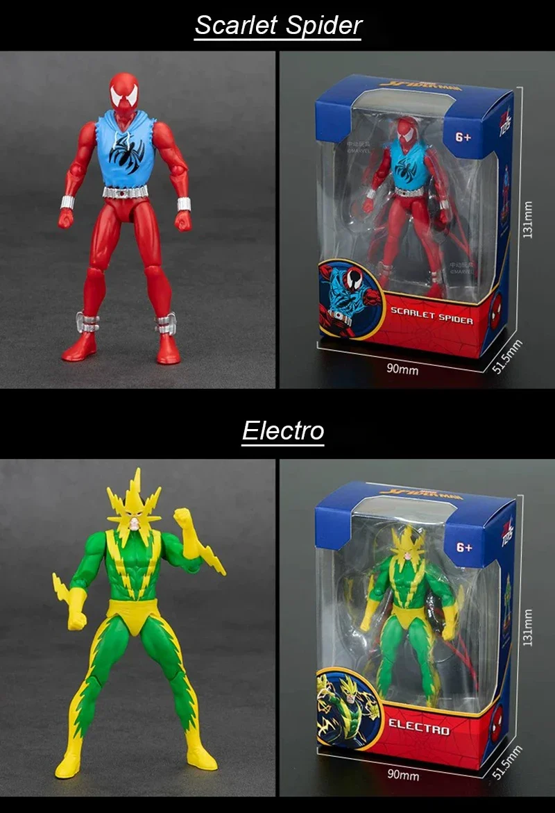 ZDTDS 10CM Avengers Figur Rival Rhino Thanos Ghost Man Scarlet Venom Octopus Iron Spider Captain Hulk Legends Spielzeugpuppe Figur – Detail 18