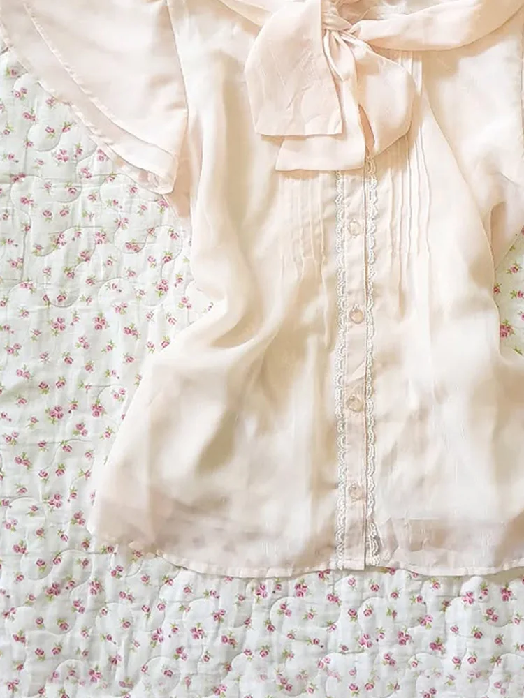 Original Sli Unique blanc ature Sve irt été nouveau 2025 haut de gamme sensation coton mélange ort Sve femmes irt