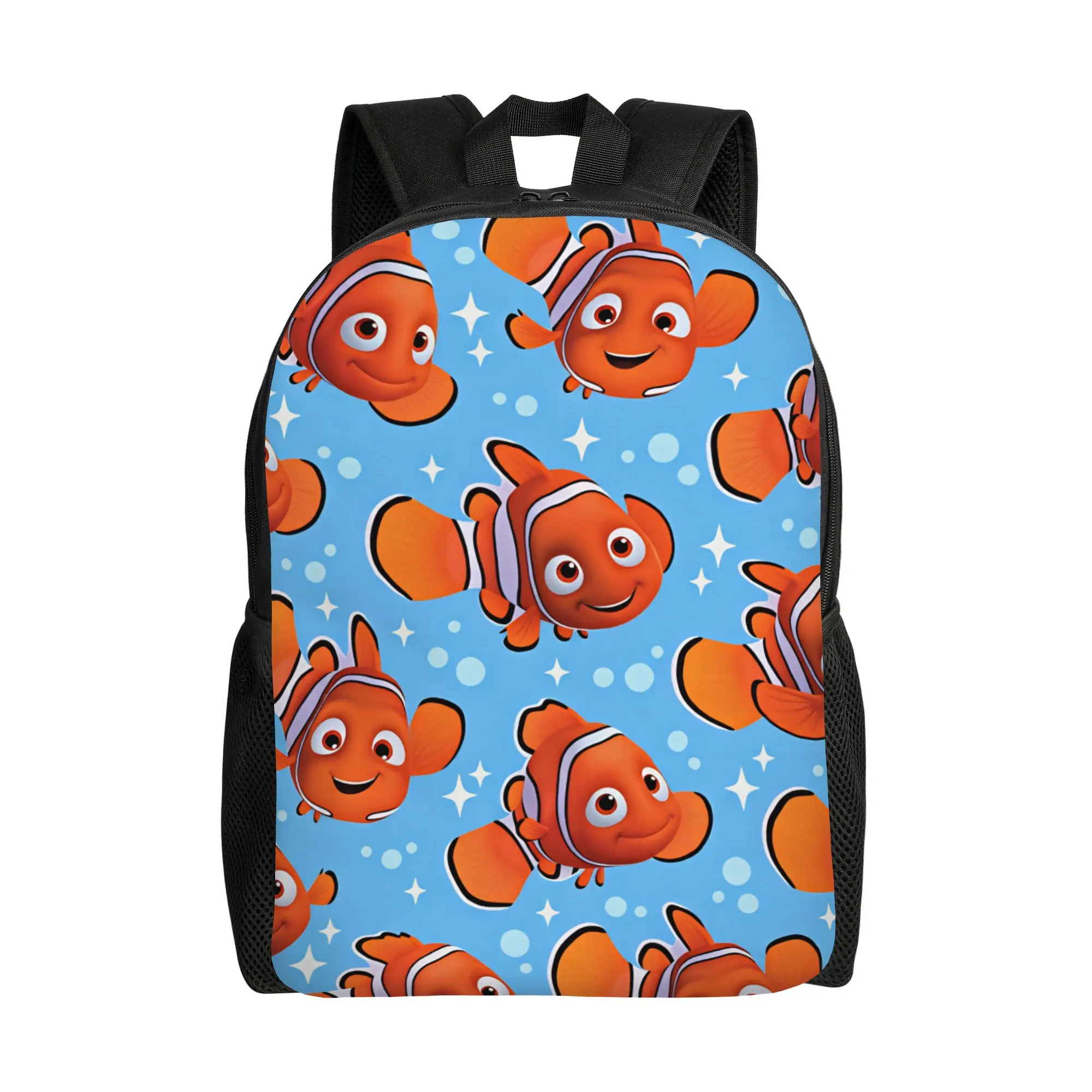 Finding Dorys Nemos Backpack Movie  Student Unisex Polyester Outdoor Backpacks Print Style High School Bags Rucksack