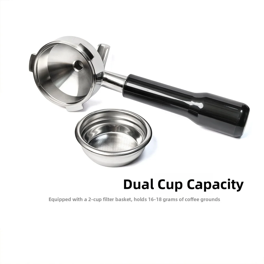 58mm Triple= Ear Portafilter Compatible With Casabrews=5700 Breville=Barista Express Dual Spout Handle For Espresso= Machines