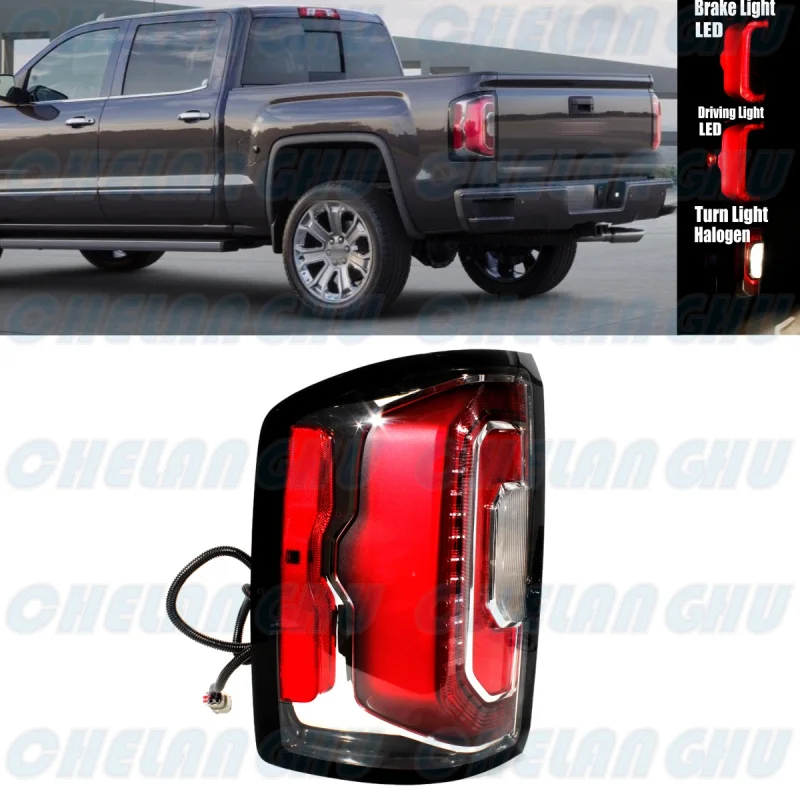 

Left Side Rear Tail Lamp Light With Bulbs 84365930 /GM2800295 For GMC Sierra 1500 2016 2017 2018 2019