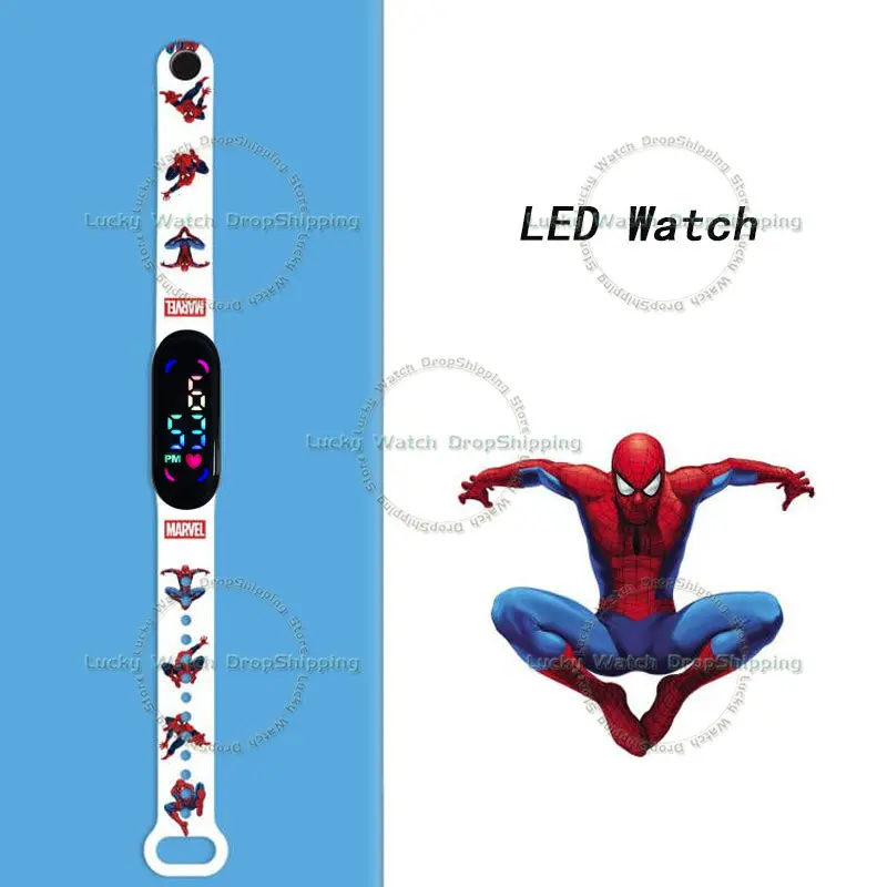 Disney Venom Kids 'Digitale Horloges Cartoon Action Figure Anime Led Touch Waterdichte Elektronische Kids Horloge Verjaardag Cadeaus