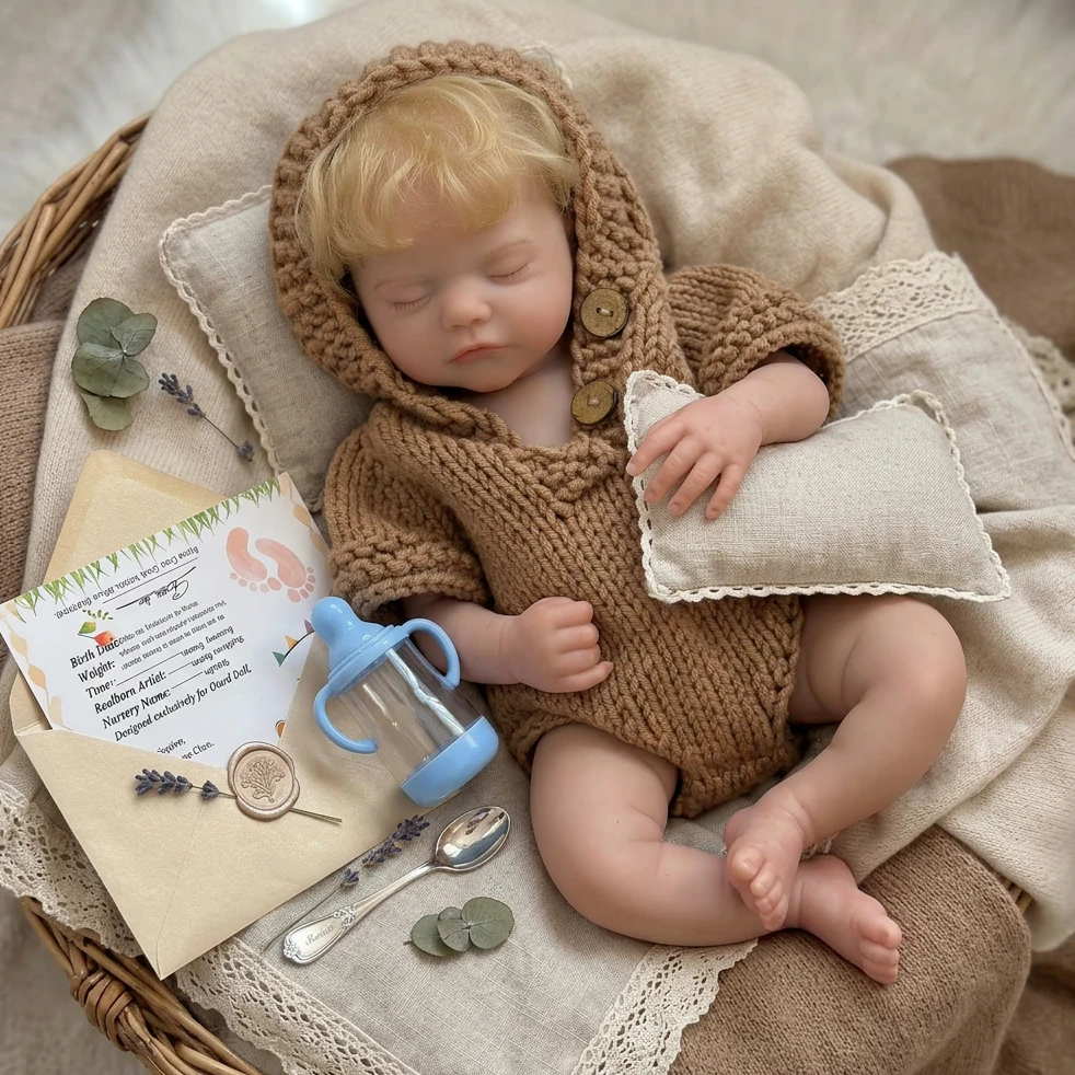 

18 Inch Bebe Reborn De Silicona Handmade Sam Silicone Reborn Boy Doll Newborn Baby Style