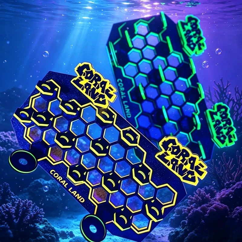 حامل فراغات المرجان الفلورسنت  - مراجعة Coral Frag Plug وسعره