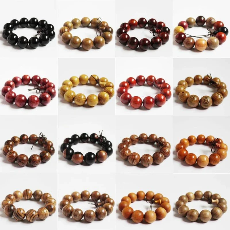 Ebony Beads Rosewood Bracelet Natural Pterocarpus Santalinus Prayer Beads Prayer Bracelet Sandalwood Prayer Beads Bracelet