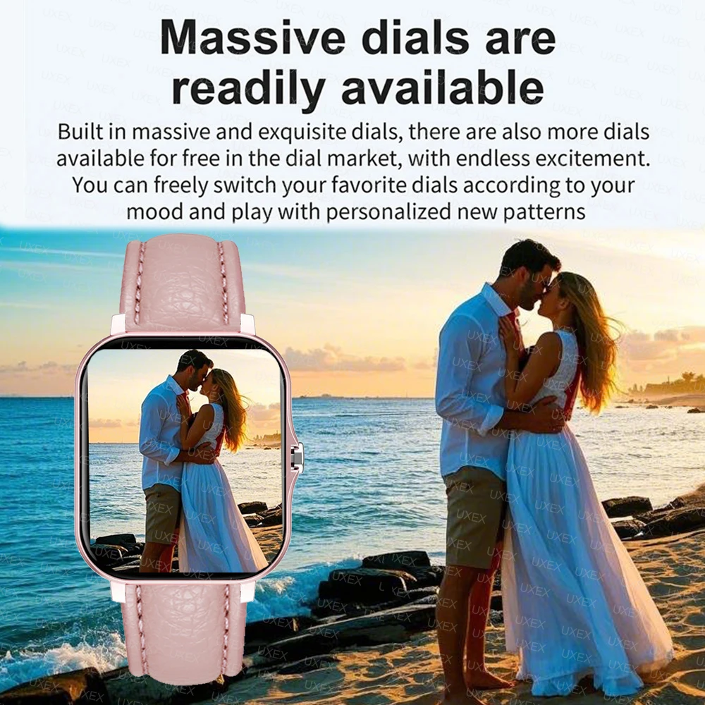 Jam Tangan Pintar Wanita Layar HD 1,83 Inci, Bisa Menjawab Panggilan, Pratinjau Pesan, Mode Olahraga, Desain Dial DIY, Prakiraan Cuaca, Jam Tangan Pria 2026