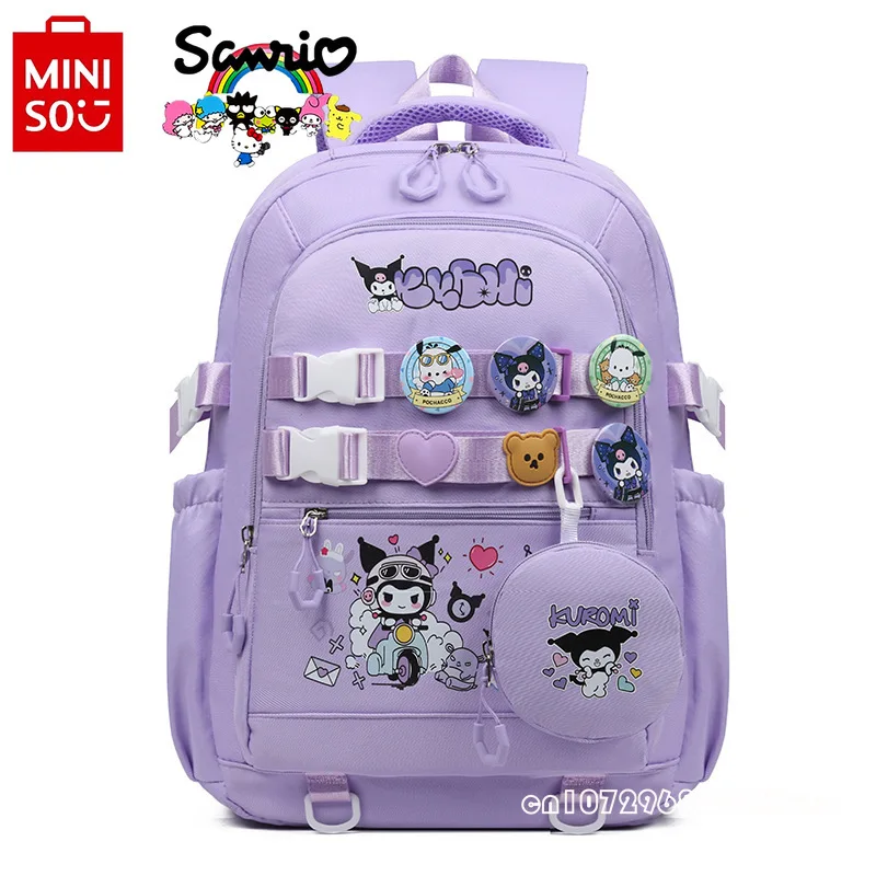 Sanrio New Women's Backpack Fashion High Quality Women's Travel Backpack Cartoon Small Fresh Large Capacity Student Backpack