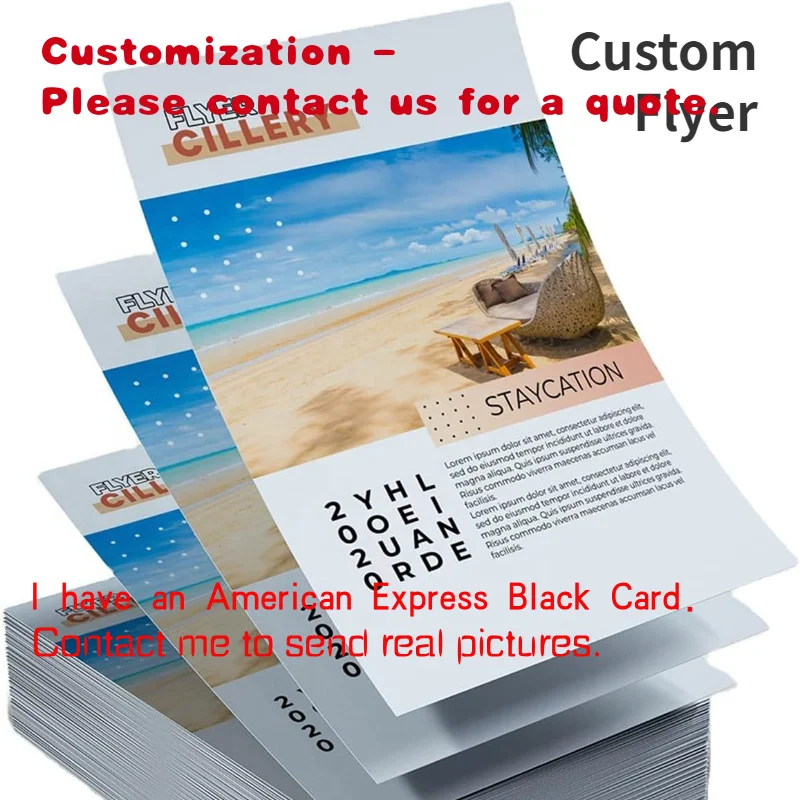 

custom.MOQ Custom Advertising Flyers and Commercial Poster Printing Service A6-A7 Sizes Offset Paperboard