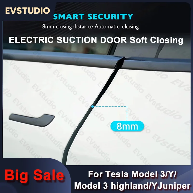 

for Tesla Model Y 3 Highland Model Y Juniper Intelligent Soft Close Smart Auto Electric Suction Door Closing Opening Anti-Pinch