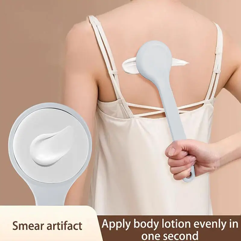 

Long Handle Bath Brush Lotion Applicator Body Wash Brush Padded Brush Self Application For Back Feet Skin Cream Sunscreen