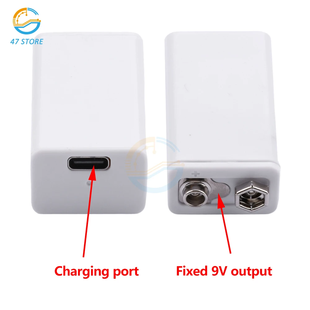 1Pcs USB 9V Rechargeable Battery 800mAh 6F22 Micro USB Li-ion Lithium Batteries for Multimeter Microphone Toy Remote Control KTV