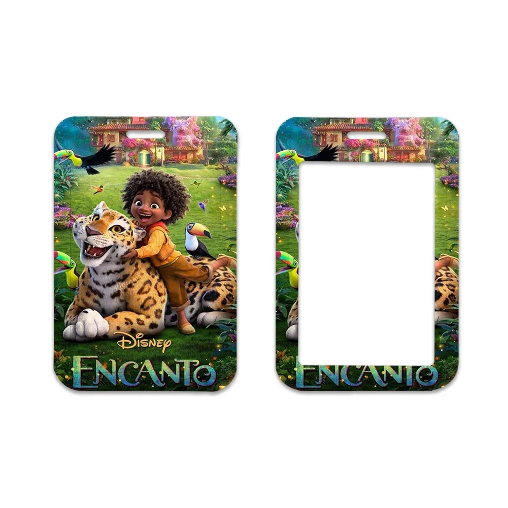 Disney Movie Mini Encanto Printed Lanyard for Keys Keychain Credential Holder Keyring Mobile Phone Charm Accessories Gifts