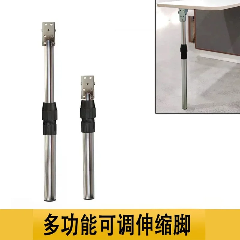 Table Leg Folding Height Adjustable Desk Support Stainless Steel Table Legs for RVs Yachts