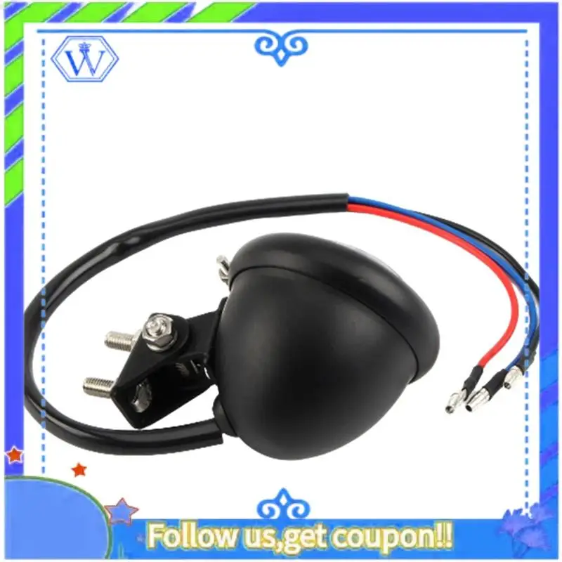 

M46K-Motorcycle 12V LED Rear Stop Taillight Red Lens For Honda Accessories Retro Brake Lamp