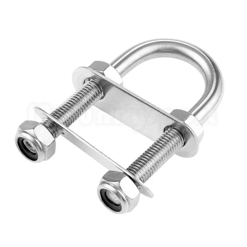 New Bow Stern Eye U Bolt 316 Stainless Steel Boat Marine Bolt Rope And Rigging Shrouds M10 x 90 Yacht Boats Accessories 1pc