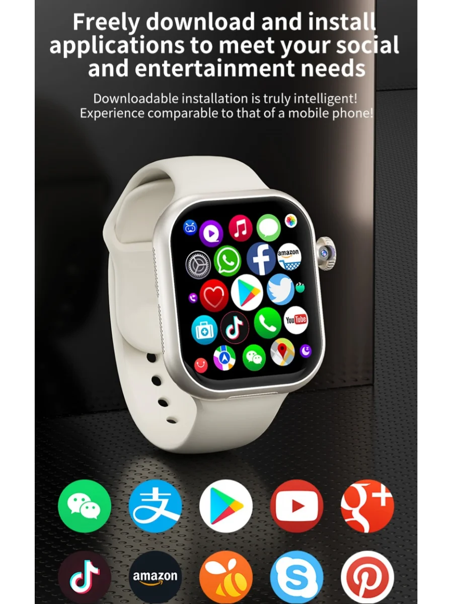 VP39 5G Smartwatch S11 Plus 5G LTE Android 12.0 Smart Watch met 190 °   Roterende camera GPS WIFI Kompas Speelwinkel Simkaartsleuf - afbeelding 2