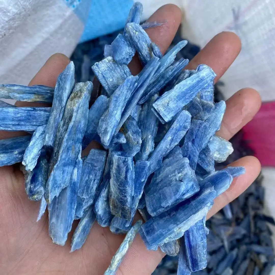 Natural Blue Kyanite Reiki Healing Crystal Stone Irregular Random Size Specimen Crystal Raw Ore Home Decoration Stone