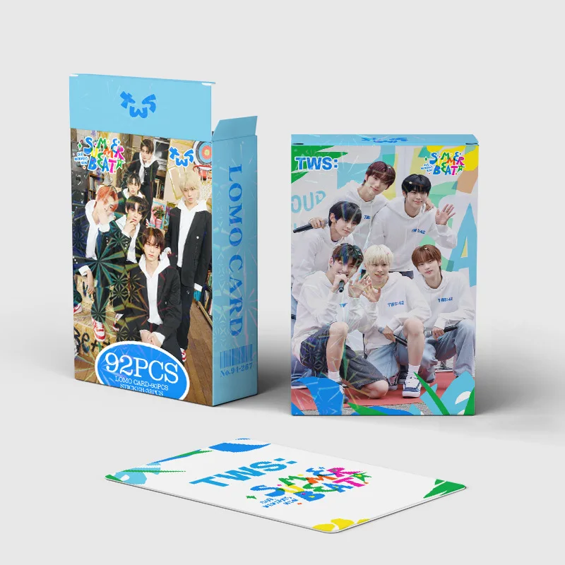 Imagem -05 - Impresso hd Photocards Adesivos Tws Idol Boy Novo Álbum Verão Verão Férias Beat Shinyu Dohoon Hanjin Youngjae Fãs Presentes 92 Peças por Conjunto