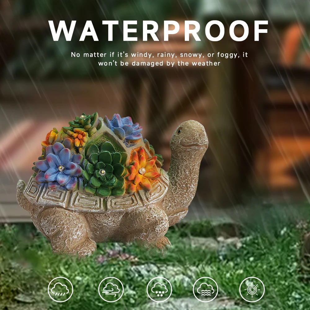 Animal Solar Garden Light Outdoor Yard Decoration Waterproof Statue Light Peacock Rabbit Elephant Turtle Banquet Party Decor