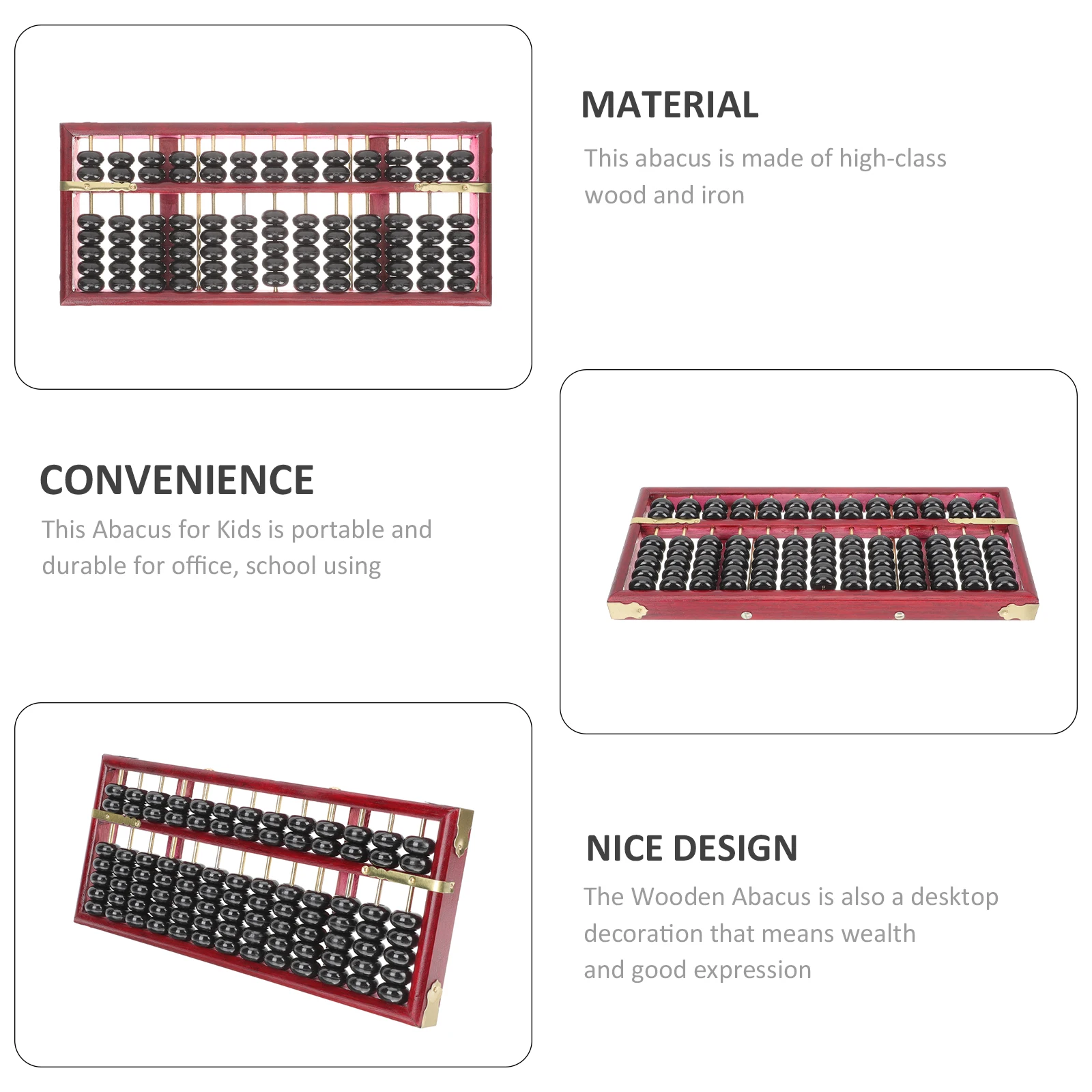 الأطفال المعداد خشبية 13 عمود الرجعية الرياضيات أداة التعلم للأطفال حساب تطوير الدماغ اللوازم المدرسية