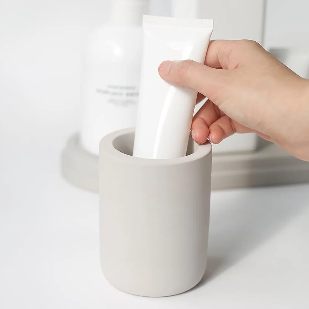 حامل فرشاة الأسنان الحجري من Selegna، حامل فرشاة أسنان دياتوميت للحمام، فرشاة أسنان كهربائية سريعة الجفاف #3