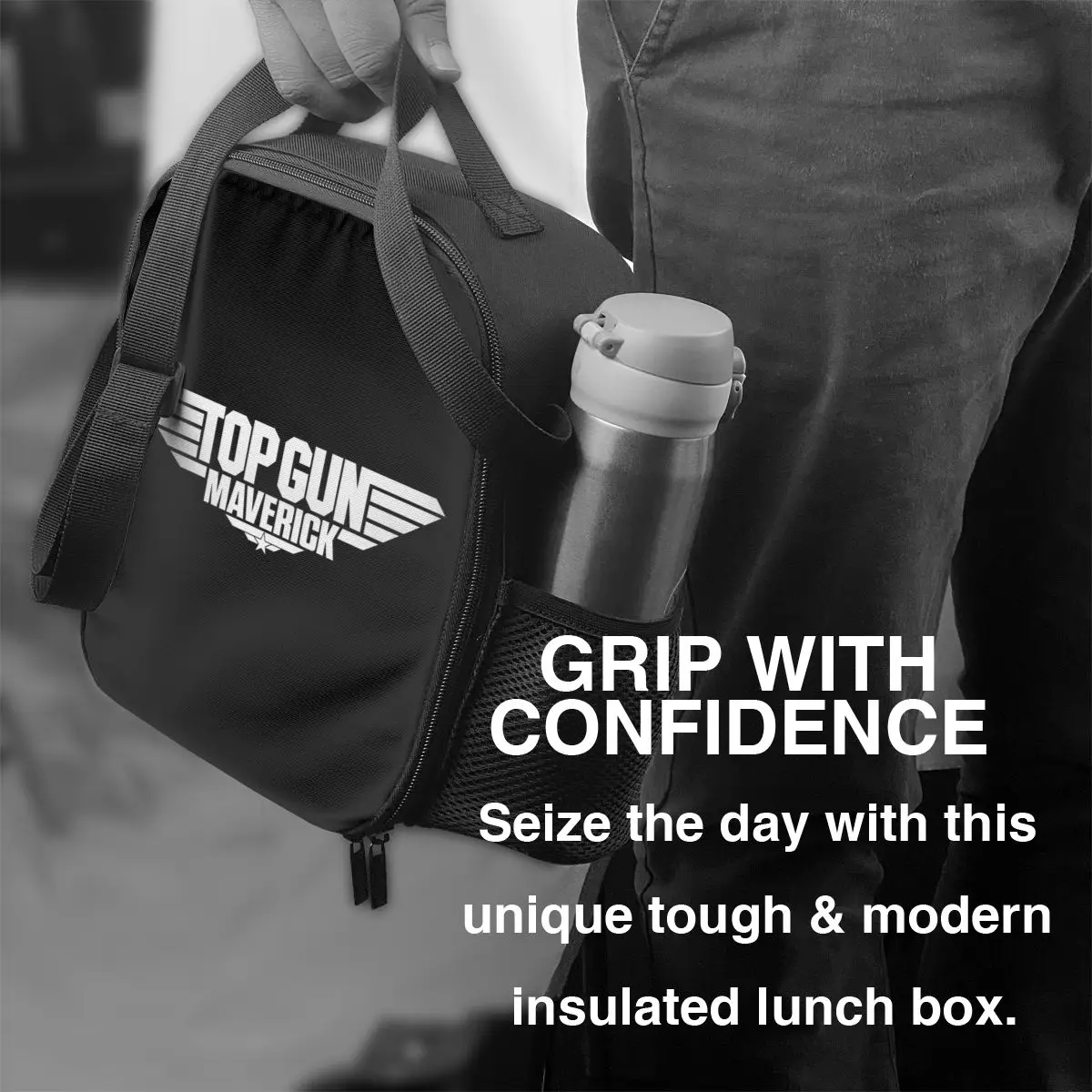 Custom Top Gun Maverick Lunch Bag para homens e mulheres, refrigerador térmico, lancheiras isoladas para adultos, escritório