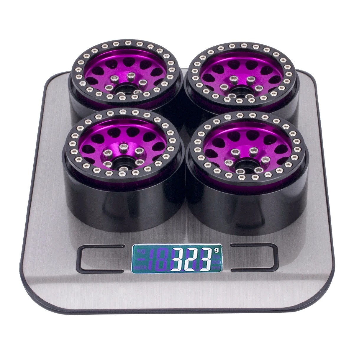 4 قطعة معدنية 1.9 "عجلات Beadlock حافة محور ل 1/10 RC الزاحف سيارة محوري SCX10 D90 TRX4 الشبح تاميا كابرا RR10 ترقية أجزاء