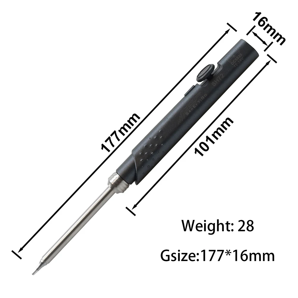 SH72 saldatore 65W DC5525 220-400 ℃ strumento di saldatura a temperatura regolabile SH72-BC2 vestito T65 FM65 punta non applicabile punte T12