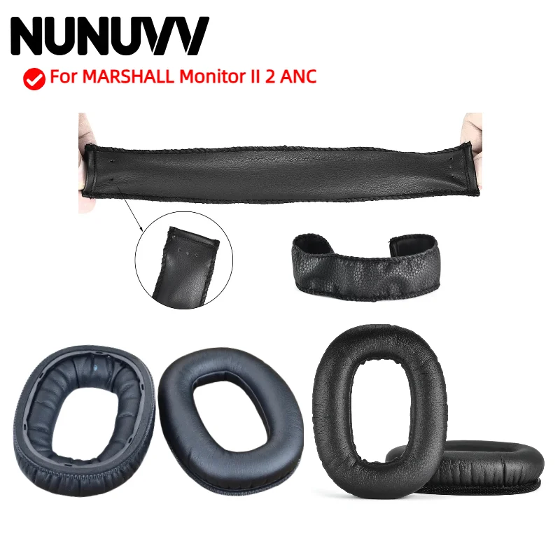 

Replacement Ear Pads Cushions for MARSHALL Monitor II 2 ANC Headphone comfortable Sponge Soft Foam Cushion Earpads