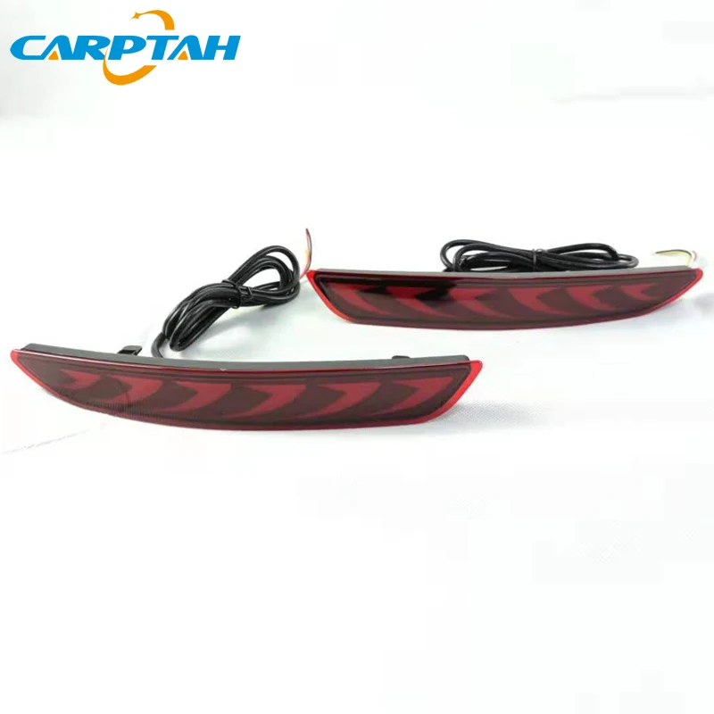 2PCS For Mazda 3 Axela Sedan 2019 2020 LED Rear Fog Lamp Car LED Bumper Light Brake Light Turn Signal Indicator Reflector