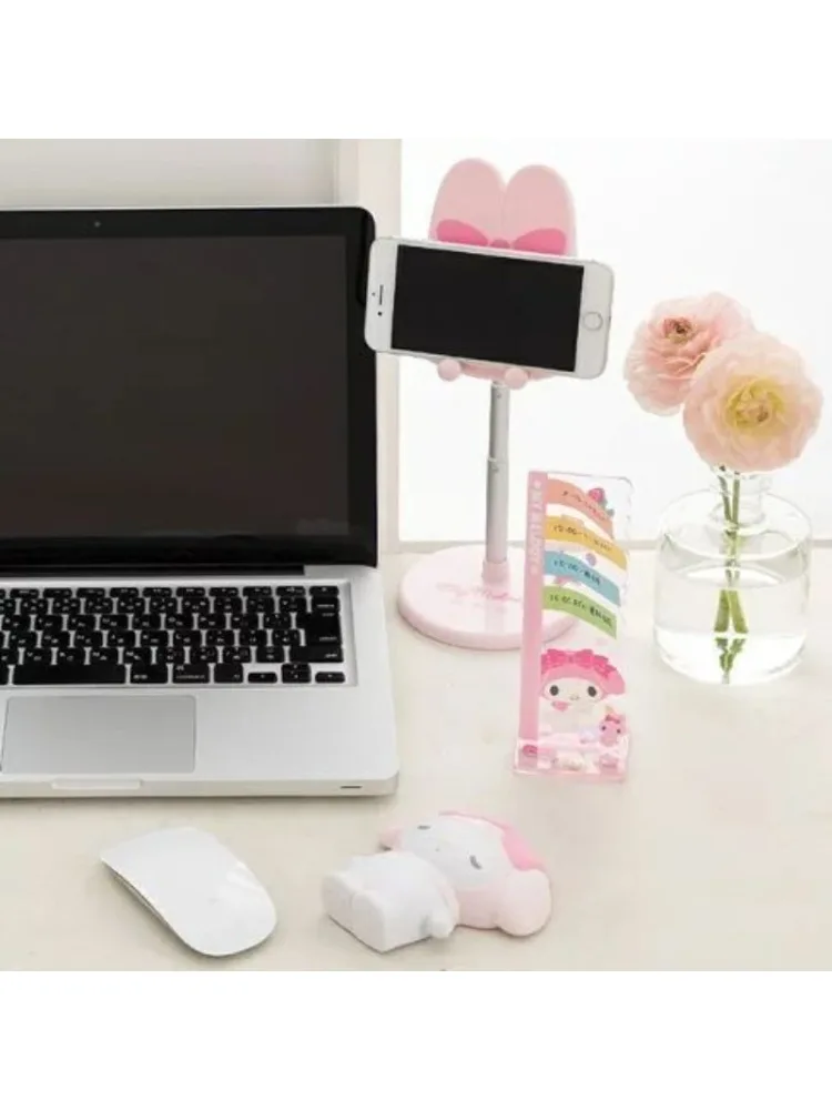 Nouveau personnage de dessin animé Sanrio ma mélodie support de téléphone portable mignon kuromi cannelle ascenseur support de tablette réglable en gros