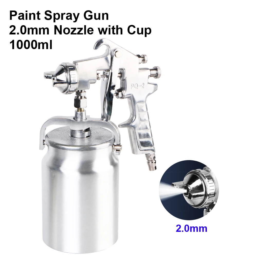 

PQ-2 Handle Spray Tool Pneumatic Sprayer Silver Anti-Rust Paint Sprayer HVLP Spray Paint Machine