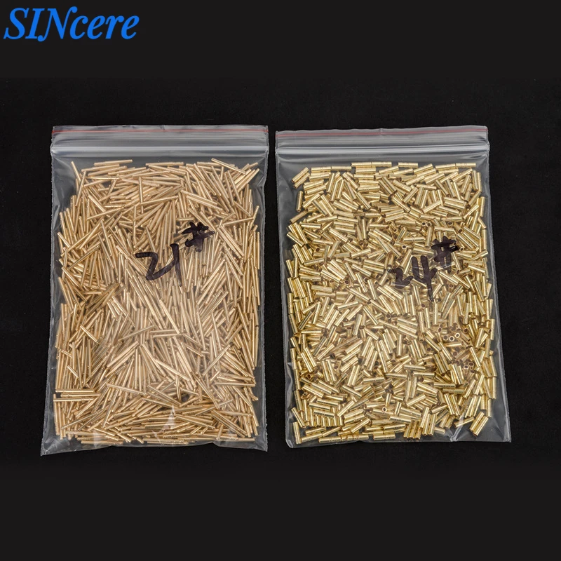 1000PCS/ set Dental Laboratory special sets of Nails Brass Dowel Pins 18mm Dental  total 1000 pins and 1000 sleeves