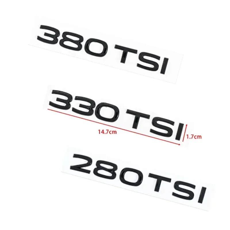 New 20-21 Letters 280TSI 330TSI 380TSI 4MOTION Emblem Car Trunk Sticker for VW volkswagen LAVIDA GOLF Sagitar MAGOTAN Lamando