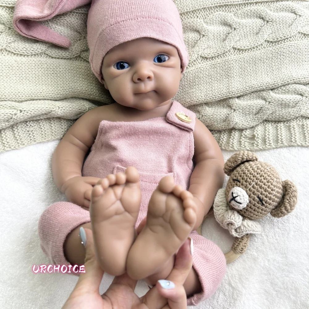Lavabile 19 pollici Bettie Bebe Reborn Girl Doll con pelle dipinta Soft Touch Fatto a mano Realistico Corpo De Silicone Doll