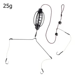 1PCS Carp Fishing Feeder European Carp Fishing Cages Hook Rig Set Inline Method Feeder Tackle Nest Spring Hook Fishing Equipment
