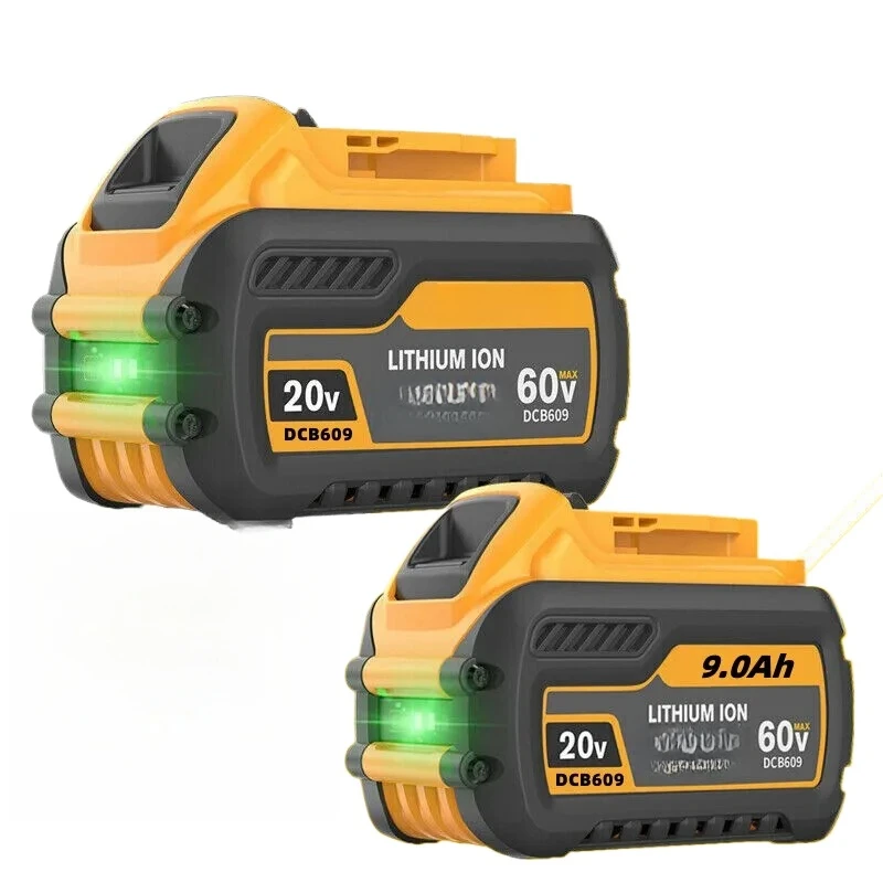 For Dewalt DCB200 Battery DCB606 DCB609 DCB205 DCB206 DCB209 DCB182 60V 9000mAh MAX Power Tool Battery