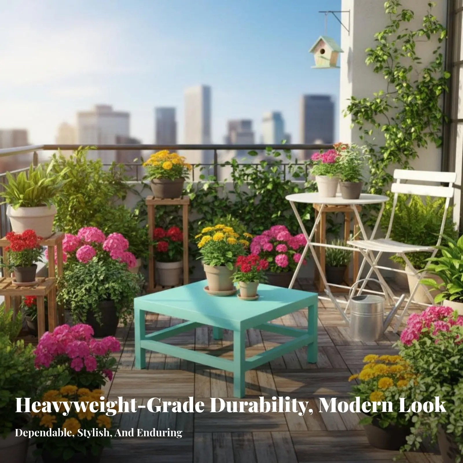 

6-Tier Pot Holder Floor-Standing Plant Stand Multitier Design Stable Base for Homeowners, Patio