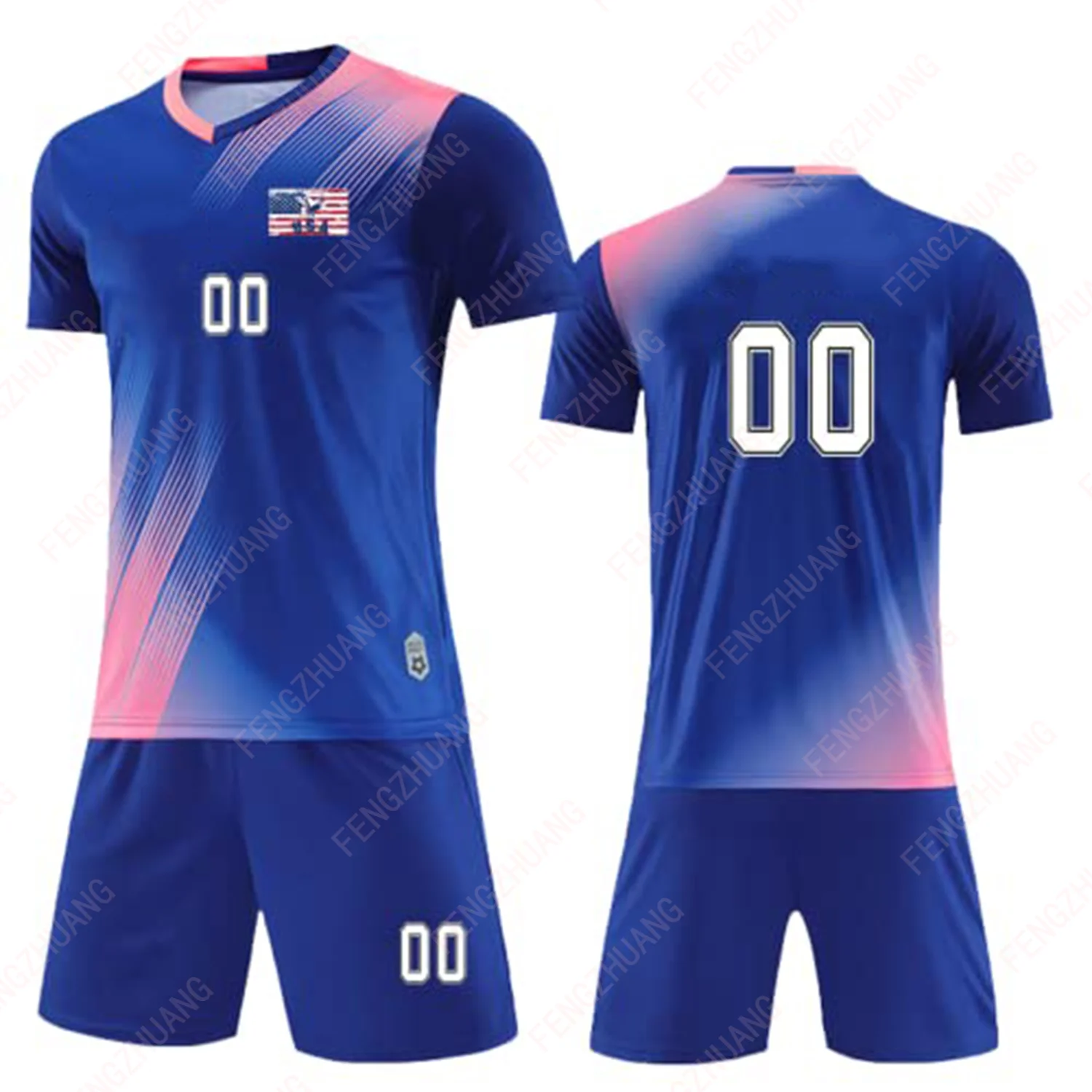 Training Absorb Sweat Outdoors Exercise Jersey Kids Youth Adult Soccer Uniforms Shirts Shorts Adult&Kid Jersey Set